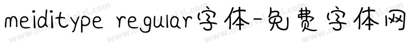 meiditype regular字体字体转换